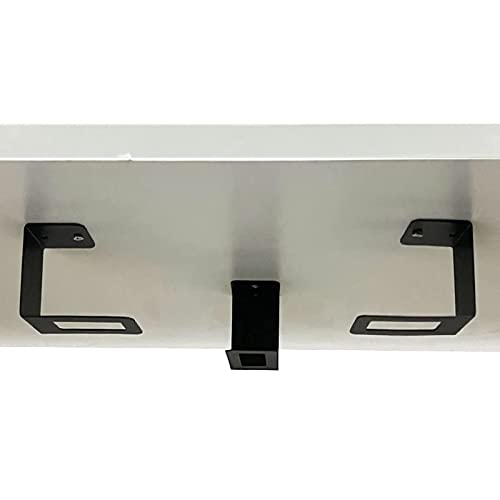 Image of AUXPhome (3) Laptop Holder Under Desk Laptop Mount Organizer Rack Storage Shelf, Add On Under Table Laptops, Keyboard, Routers, Modems, Cable Box, Network Switch & More, Desk Accessories