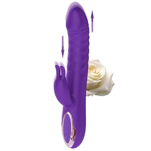 2025 New Powerful 10 Modes Adult Tool for Women Today Adult Silent Realistic Thrusting Stimulation Rechargeable Quiet Toys for Women Soft Sensory Electric Realistic Handheld Gifts for Her (Purple)