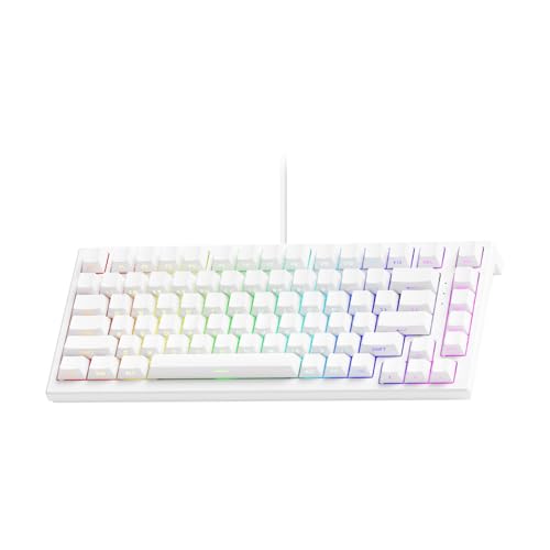 Akko TAC75 Rapid Trigger Gaming-Tastatur, kabelgebunden, Hall-Effekt-Magnetschalter, 75% US-Layout, 8.000 Hz Abtastrate, PBT-Tastenkappen für Mac/Windows (Schwarz glänzend, AstroAim-Schalter