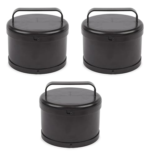 MPP Clipper Blade Wash Caddy Barber Stylist and Groomer Organizer Cleaner Storage (3 Blade Caddies), Black