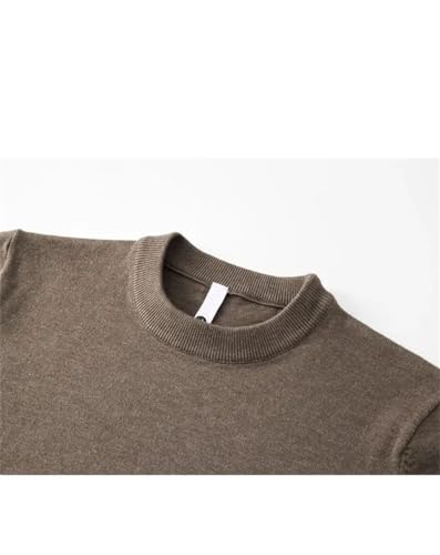 Men's Sweaters Long Sleeve Casual Round Neck Solid Color Loose Knit Pullovers3