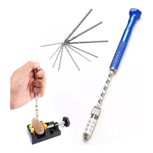 GABEALF Juego de brocas manuales con brocas helicoidales de 0,8-3 mm