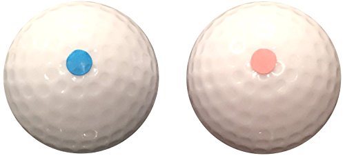 Gender Reveal Exploding Golf Balls Set (1 Pink & 1 Blue Ball) - Perfect for Your Gender Reveal Party with 400% More Non-Toxic Powder!!! Made by FBA Pro