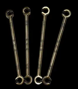 4PCS KKRIYA HOME DECOR Brass Antique Finish Hanging Rod for Swing,Hanging SWNG RODE for Hammock Patio Punching Bag Antique Finish Pure Stainless STELL Brass 16MM Rod with Weight Capacity of 500KG.