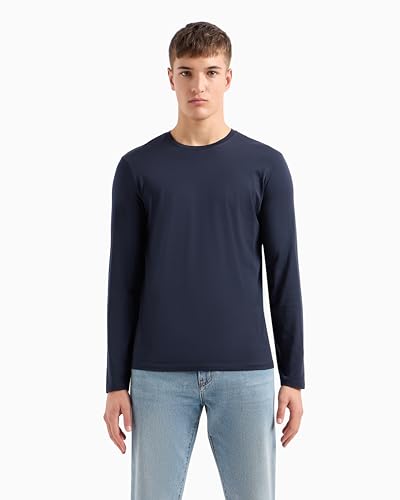 Image of Armani Exchange Men's Basic Long Sleeve Jersey Crew Neck Tee