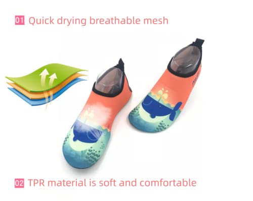 USUWE Parent-Child Beach Diving Shoes, Wading Shoes, Anti Slip and Anti Puncture Children's Swimming Shoes2