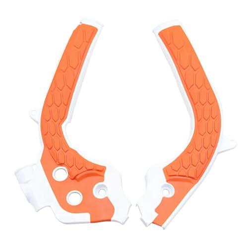 Garde de protection moteur orange blanc contre les chocs de carter pour EXC TC