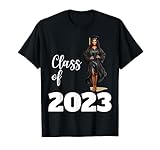 Photo Gallery regalo di laurea her seniors class of 2023 black girl magic maglietta Photo Gallery regalo di laurea her seniors class of 2023 black girl magic maglietta
