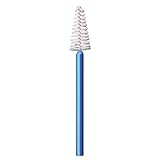 El cepillo interdental Proximal Grip está disponible en 6 espesores diferentes y tiene un alambre recubierto de plástico