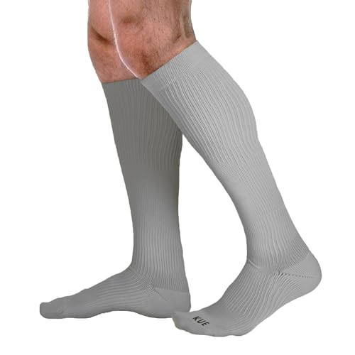 Image of KUE Knee Compression Socks for Men & Women - 18-21 mmHg Support for Pain Relief, Circulation, Blood Recovery - Sports, Running, Football, Cycling - Knee-High, Moisture-Wicking.