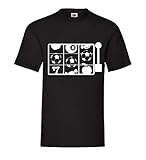  Einarmiger Bandit Fußball Männer T-Shirt Schwarz 3XL - shirt84.de