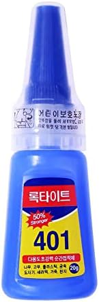 401 Super Gel Glue Strong Adhesive False Nail Glue Multi-Function Adhesive for Glass Wooden Jewelery Shoes 20 Grams