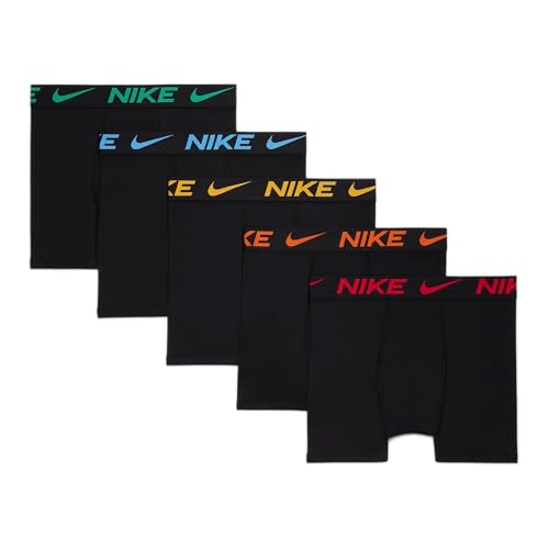 Nike Dri-FIT Color Pop Boxer Briefs 5-Pack Grade-School (9N1159-023, Multi)