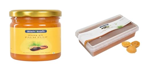 Image of Rishi Kart Taal Pulp & Organic Tal Patali Gur from Bengal | Palm Pulp | Tal er Pulp | Natural Taal er Rosh | Palm Jaggery | Traditional Bengali Combo Pack 800 Gm (400 gm X 2)