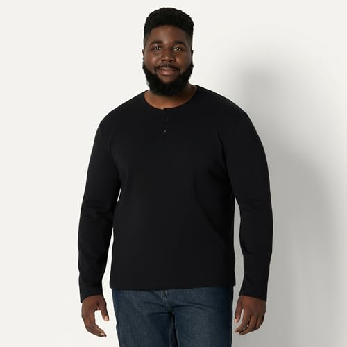 Image of Amazon Essentials Men's Long-Sleeve Henley Shirt