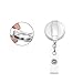 Staples Retractable Name Badge Holders, Translucent, 25/Pack
