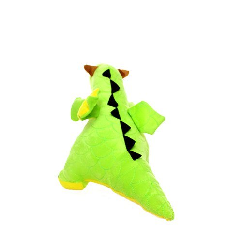 Mighty- Green Dragon- Squeaker-Multiple Layers. Made Durable, Strong & Tough. Interactive Play (Tug, Toss & Fetch). Machine Washable & Floats #TOP1