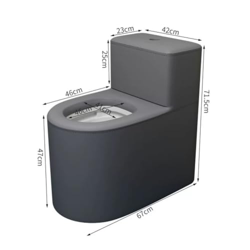 Inodoro sin tapa con asiento acolchonado para comodidad, para residencias de cuidado y escuelas, con ahorro de agua miniatura 5