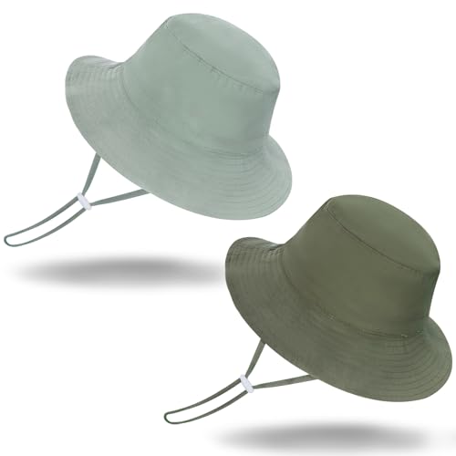 Toddler Sun Hats Kids Summer Bucket Hats Beach Adjustable Caps for Boy Girl