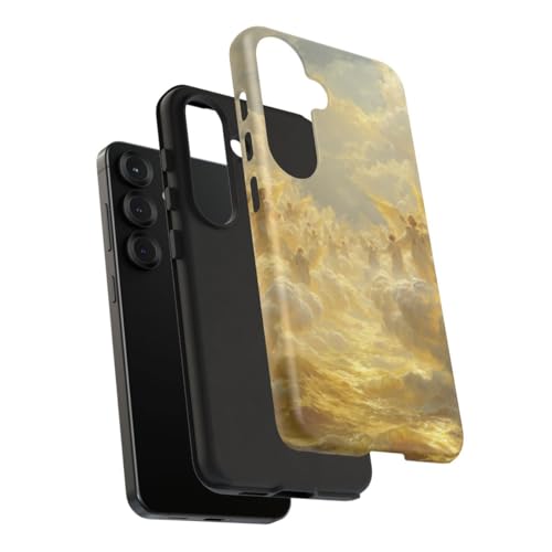 Coque Samsung S25 Golden Angels Above Clouds coque rigide mate
