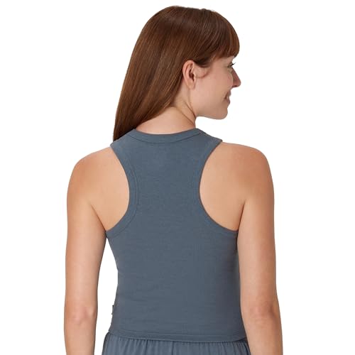 Hanes Women's Originals Racerback, 2-Pack, Comfywear Supersoft Rib Cropped Tank Top Loungewear Pack3