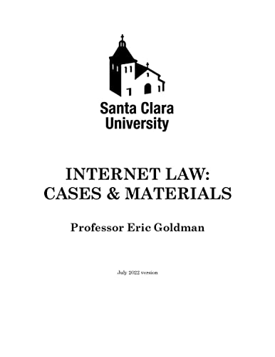 Internet Law: Cases & Materials (2022 Edition) #TOP15