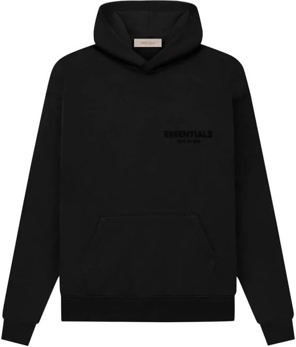 Essentials Pullover Hoodie Cotton Blend Adult Unisex Oversized Men Size One Size Down (US Alpha Small Regular Regular Stretch limo)