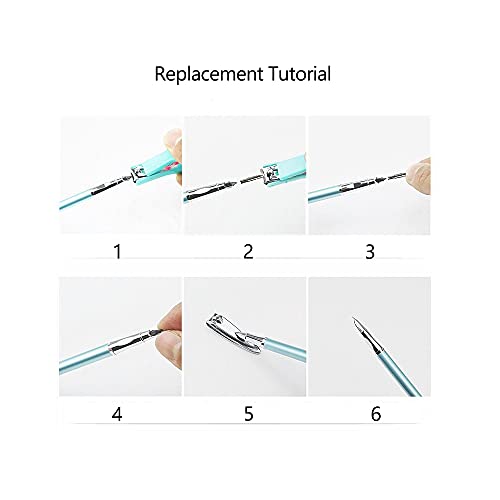 5Pcs Fountain Pen Nibs Fit Jinhao 159/450/750, Universal Design Broad, Gold Tip 1.0Mm Calligraphy Fude Nib #TOP4