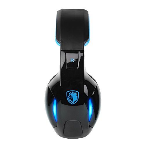 SADES SA902 Gaming Headset Headphone Stereo Sound USB Wired with Mic for PC, Mac,Computer, Noise Cancelling Over Ear Headphones with Soft Memory Earmuffs for PC