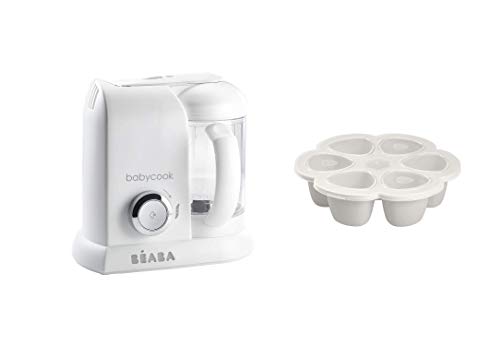 BEABA Babycook Solo White, BEABA Silicone Multiportions Baby Food...