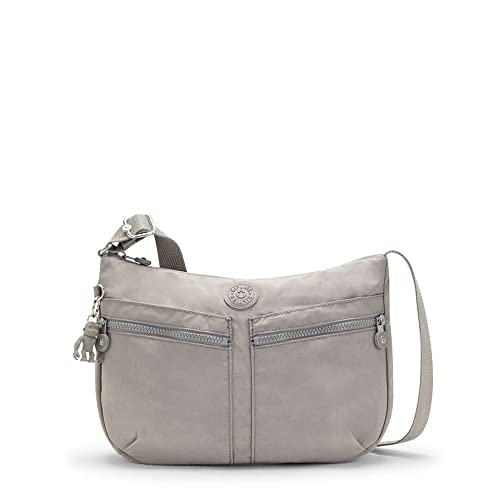 Kipling Damen Izellah Crossbody, Grey Gris, 33x23x12 cm (B x H T) EU