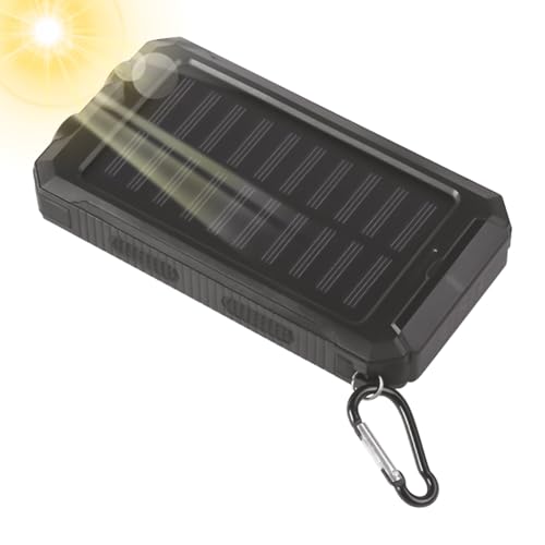 Caricatore solare - Powerbank portatile da 20000 mAh con ricarica rapida senza fili torcia porte USB pannello backup caricatore per cellulare da esterno per campeggio escursioni viaggi di