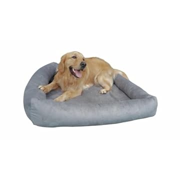 Cama Para Cachorro Grande 100x87 Cm - CINZA - 100% Lavável e Resistente - Pet Querido
