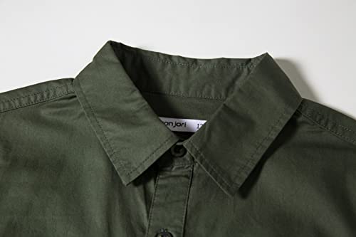 Tronjori Boys Short Sleeve Button Down Casual Woven Shirt Two Pockets4
