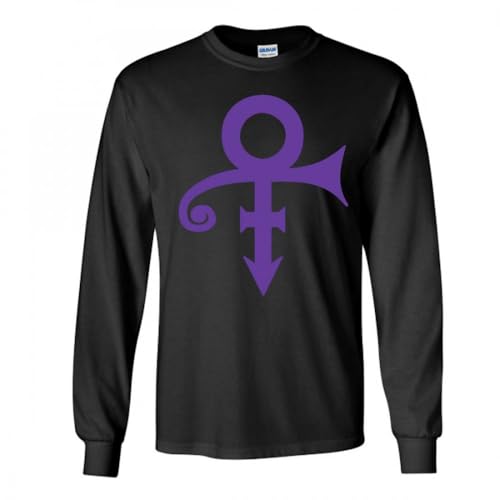 Chemise Prince à manches longues pour style urbain violet et symbole d'amour original