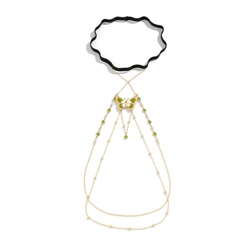 Summer Crystal Thigh Chain Jewelry Elastic Adjustable...