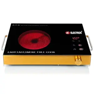 ELECTRON Infrared Cooker IF-01 Cooktop 2000 Watts with Grill Black (All Utensils Useable)