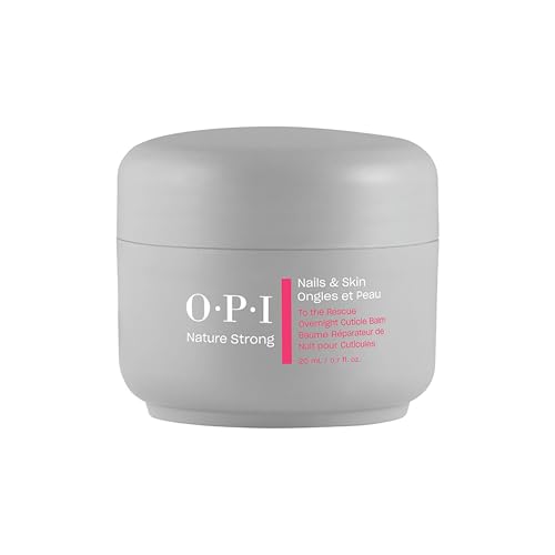 OPI Nature Strong Nails & Skin - To the Rescue Overnight Cuticle Balm | Treatment Locks in Moisture for Dry Cuticles Nails and Skin | Enriched with Oils & Shea Butter | 0.7 Fl Oz | 20 mL