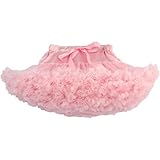 [KANO SEIKA] 子供 チュチュスカート キッズ 膝丈 ふわふわ バレエ ベビー チュール ダンス スカート 女の子 発表会 舞台 結婚式 入園式 入学式 誕生日 ボリューム 蝶結び付き カラフル 可愛い桜 XS