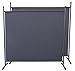 Produktbild QUICK STAR 2 Stück Paravent 180 x 178 cm Stoff Raumteiler Groß Garten Stellwand Trennwand Balkon Sichtschutz Grau
