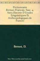 Dictionnaire Birman-Francais. Fasc. 4 9042913045 Book Cover