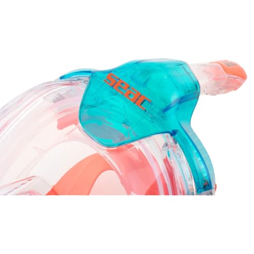 SEAC Libera, Máscara de Snorkel Facial Completa, Silicona hipoalergénica, Liberación Rápida, Certificada EN136:2000, 4 Tallas miniatura 4