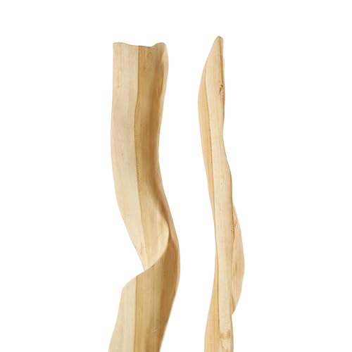 Escultura Decorativa de Madera Teca Abstracta 12x14x60 pulgadas miniatura 5