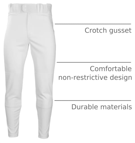 Image of Rawlings Boys' Pro 150 Series Baseball Pants | Tapered Jogger Fit | Youth Sizes | Solid | Multiple Colors