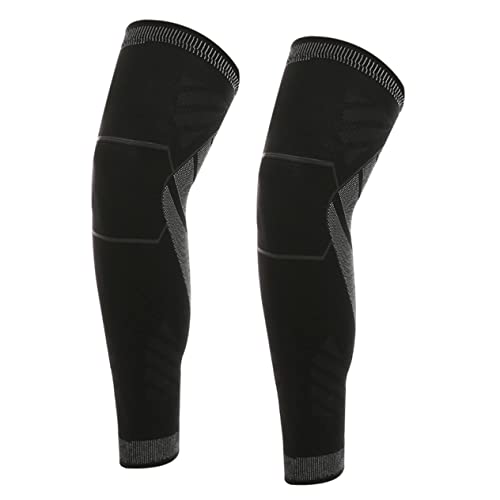 Baluue Protective Knee Pads for Running Basketball 2 Pack Non-skid Knee Support Ergonomic Stability Brace Air Permeability Black