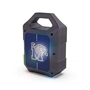 SOAR NCAA ShockBox XL LED Wireless Bluetooth Speaker, Memphis Tigers