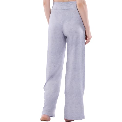 Image of NEWCOSPLAY Women's Comfy Pajama Pants Casual Drawstring Palazzo Lounge Wide Leg Pants