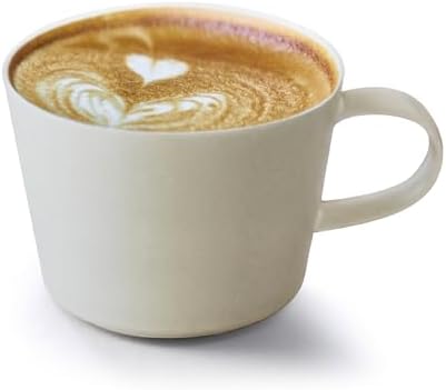 Vambechda 10 ounce ceramic medium coffee mug with handle handmade in Japanese Style American coffee latte suitable for office and home white coffee cups coffee bar accessories