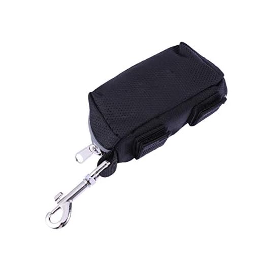UEETEK Excremento de perro Bolsa titular bolsas de residuos Leash Adjunto Accesorio ligero para mascotas Paseo y accesorios de senderismo (Negro)