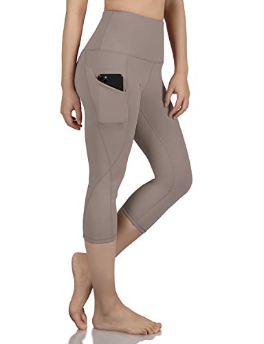 image for ODODOS Women's High Waist Yoga Capris with Pockets,Tummy Control,Worko
